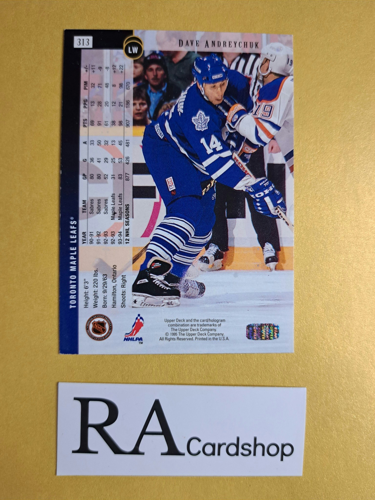 Dave Andreychuk 94-95 Upper Deck #313 NHL Hockey