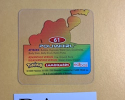 Poliwhirl #61 Edibas Lamincard Pokemon