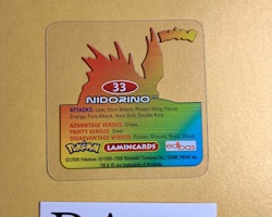Nidorino #33 Edibas Lamincard Pokemon