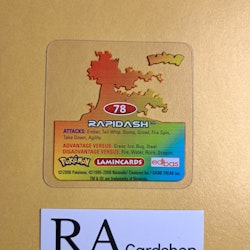 Rapidash #78 Edibas Lamincard Pokemon
