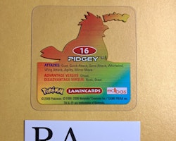 Pidgey #16 Edibas Lamincard Pokemon