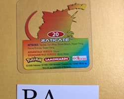 Raticate #20 Edibas Lamincard Pokemon