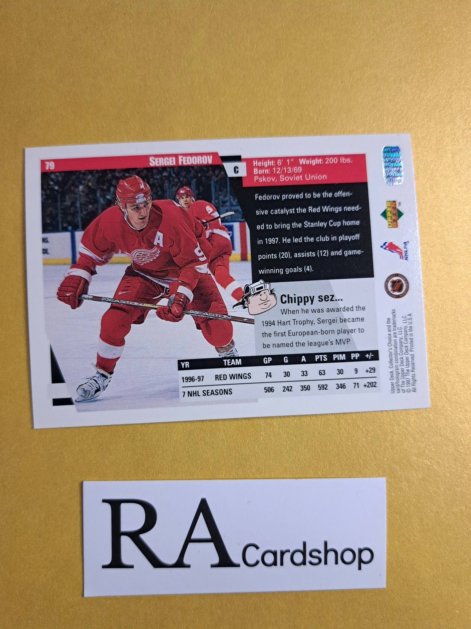 Sergei Federov 97-98 Upper Deck Collectors Choice #79 NHL Hockey