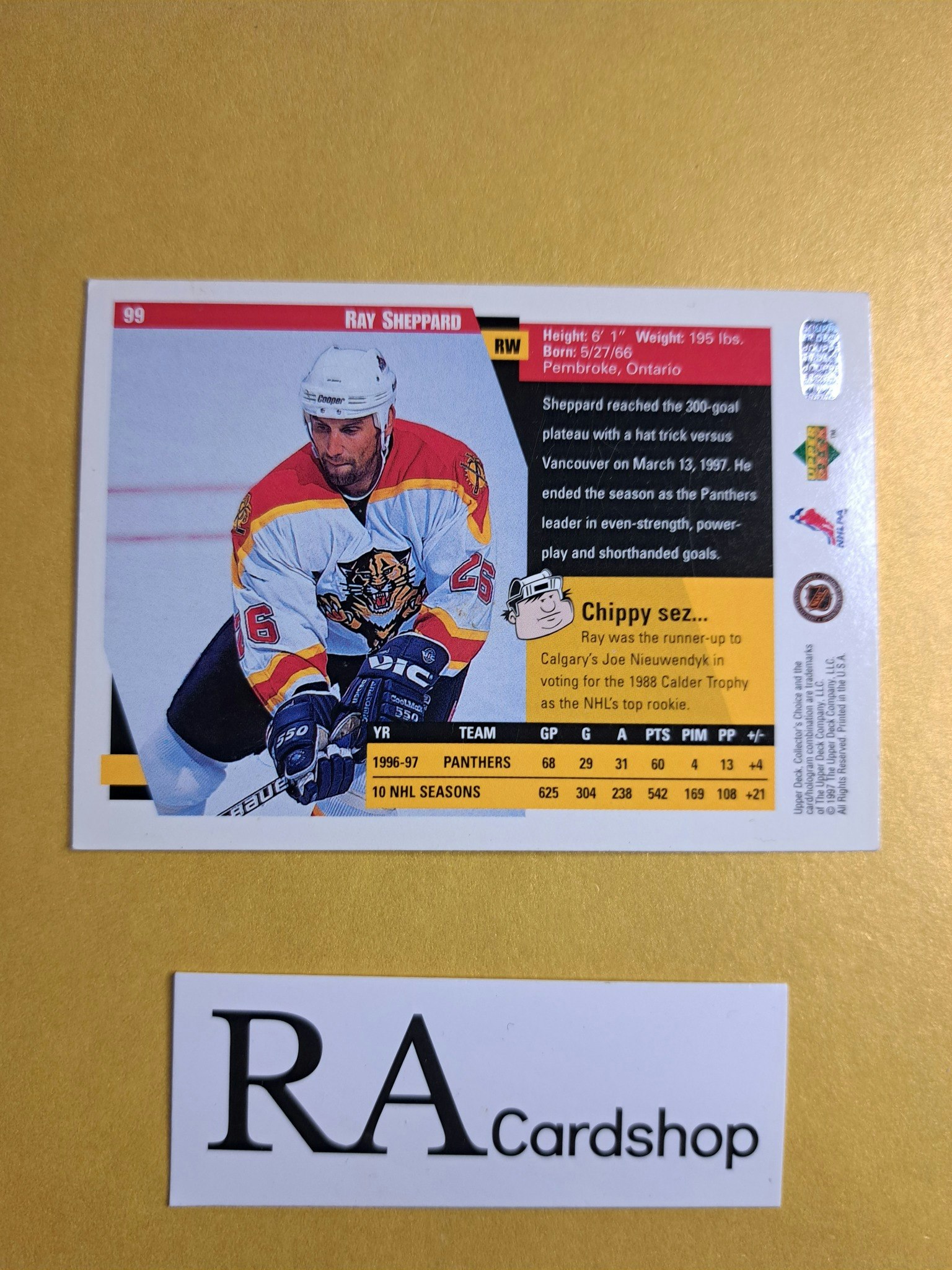 Ray Sheppard 97-98 Upper Deck Collectors Choice #99 NHL Hockey