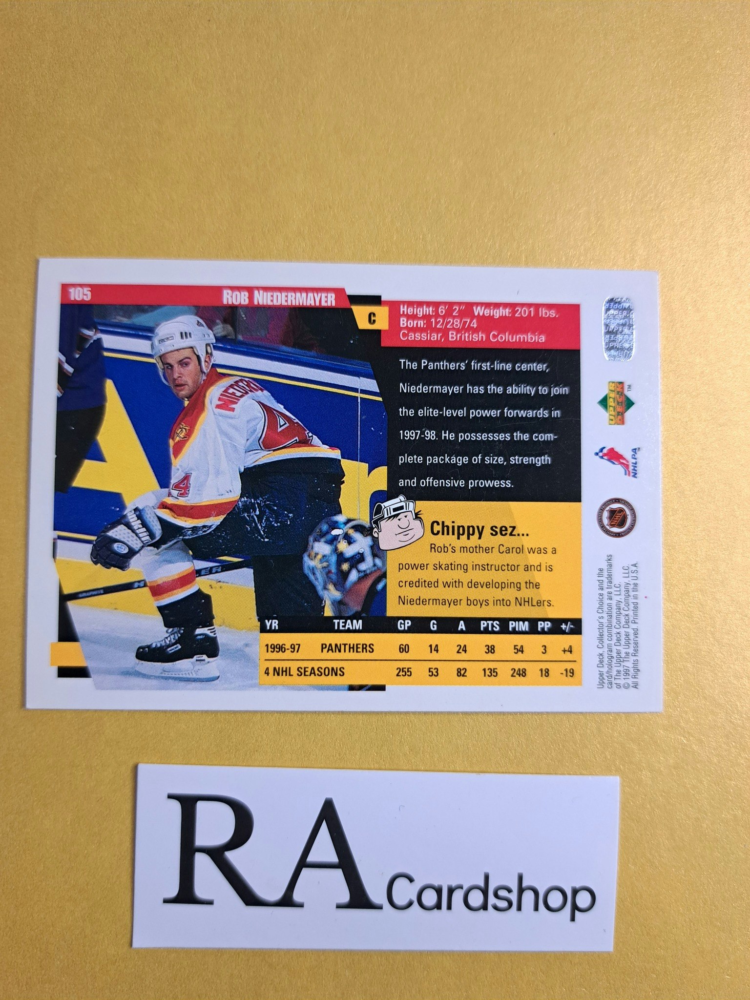 Rob Neidermayer 97-98 Upper Deck Collectors Choice #105 NHL Hockey