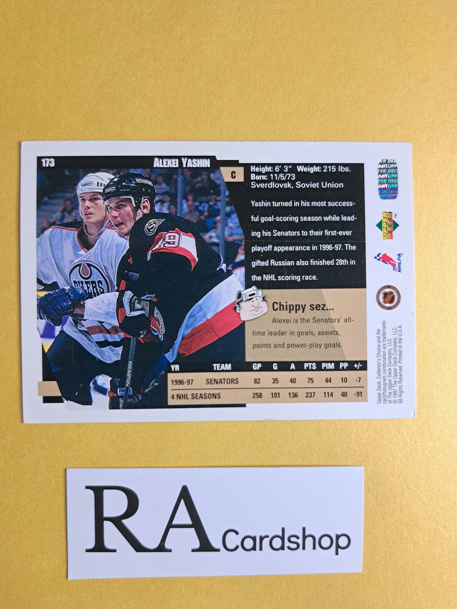 Alexei Yashin 97-98 Upper Deck Collectors Choice #173 NHL Hockey