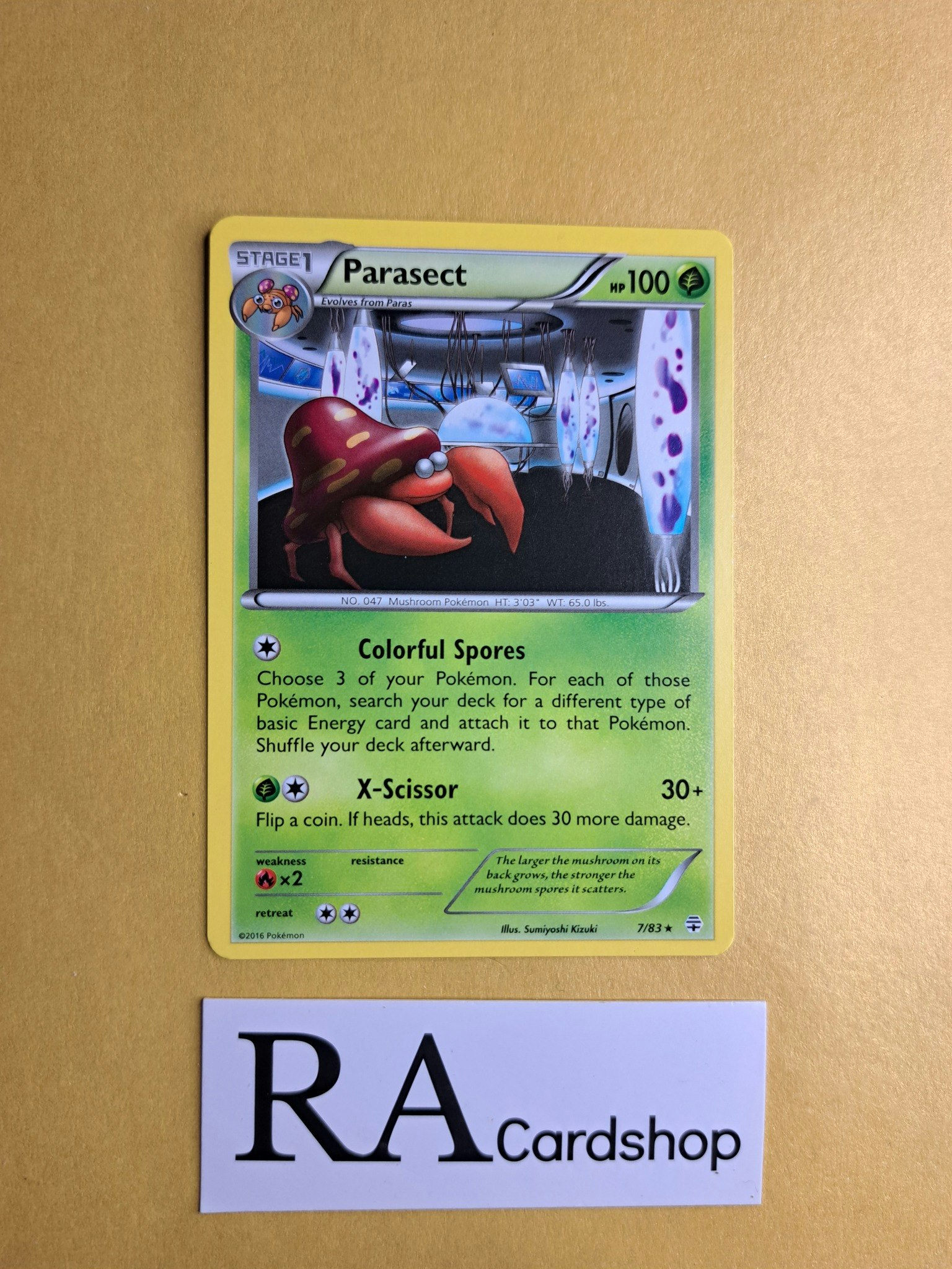 Parasect Rare 7/83 Generations Pokemon