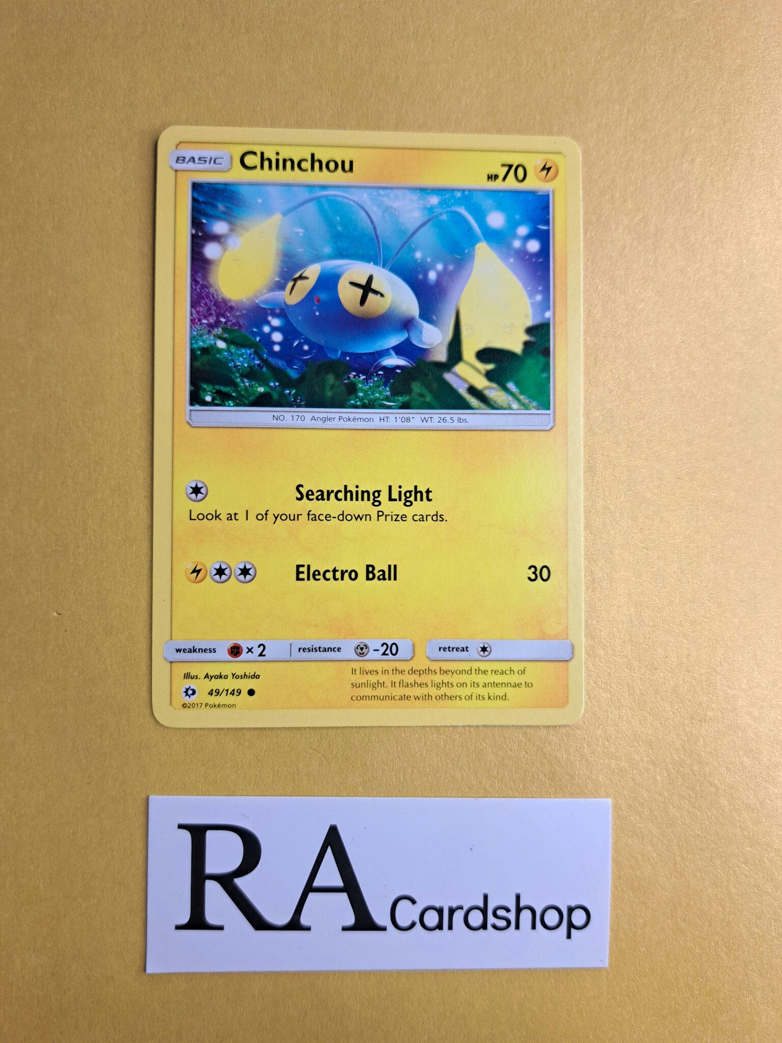 Chinchou Common 49/149 Sun & Moon Pokemon