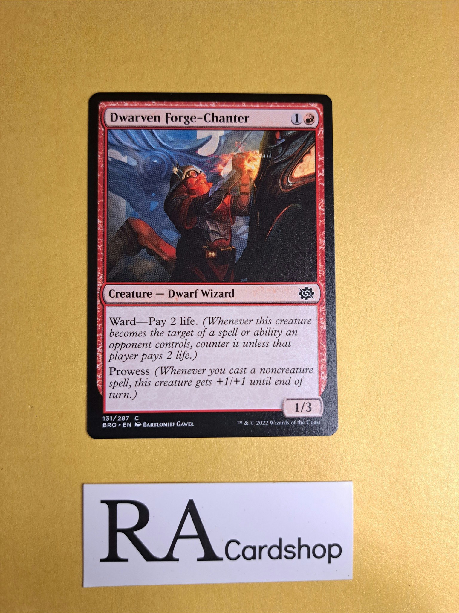 Dwarven Forge-Chanter Common 131/287 The Brothers War Magic the Gathering