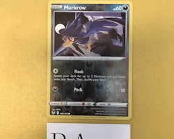 Murkrow Reverse Holo Common 106/195 Silver Tempest Pokemon