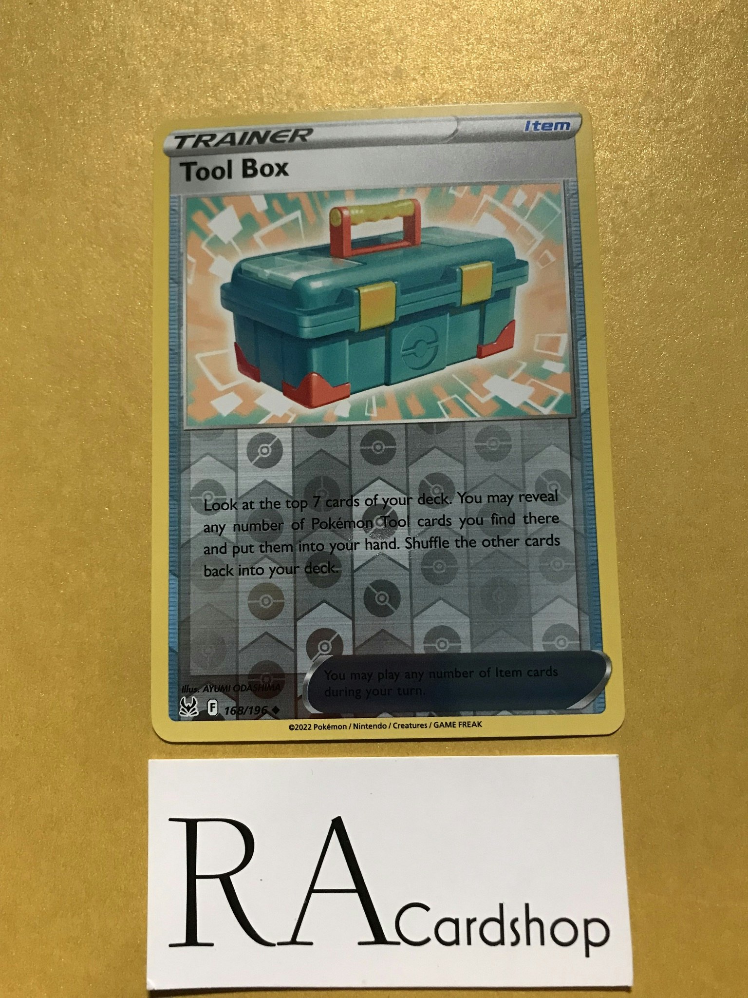 Tool Box Reverse Holo Uncommon 168/196 Lost Origin Pokémon