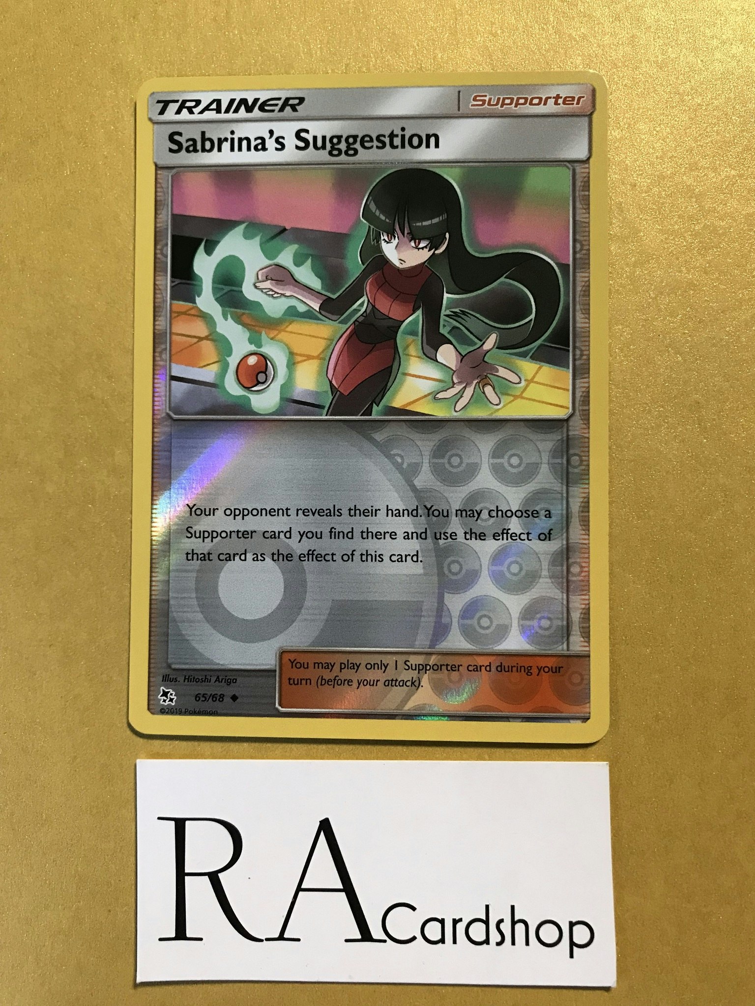 Sabrinas Suggestion Reverse Holo Uncommon 65/68 Hidden Fates Pokemon