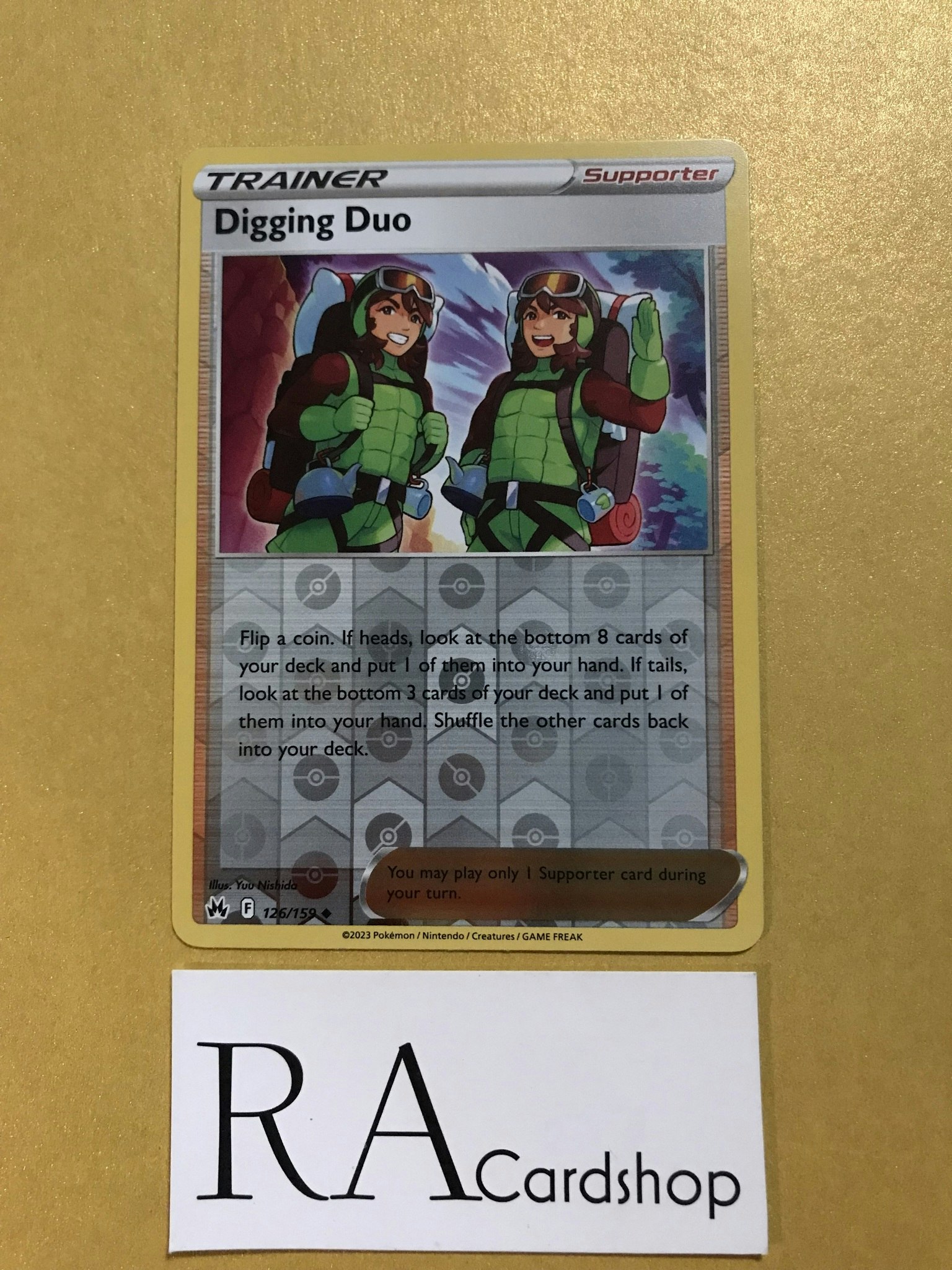 Digging Duo Reverse Holo Uncommon 126/159 Crown Zenith Pokemon