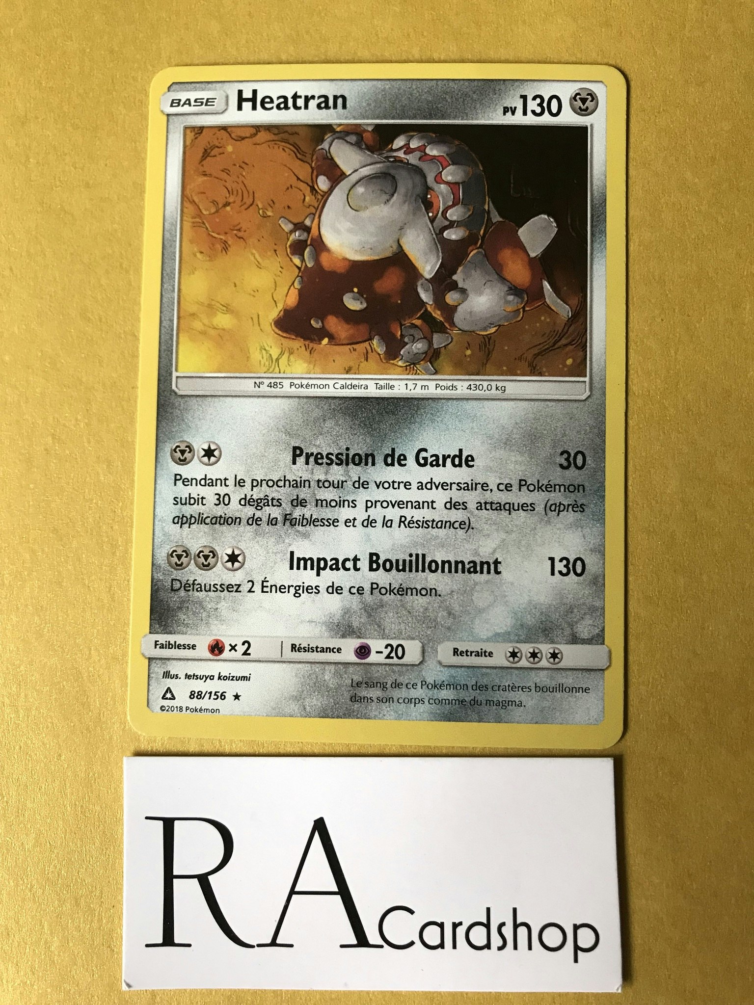 Heatran Holo Rare 88/156 Ultra Prism Pokemon