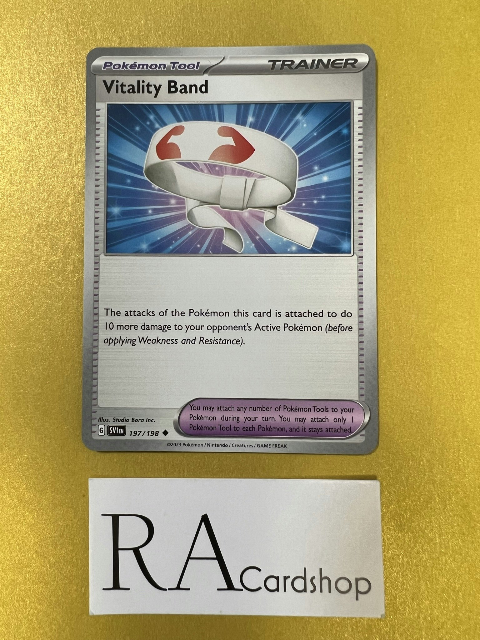 Vitality Band Uncommon 197/198 Scarlet & Violet Pokemon