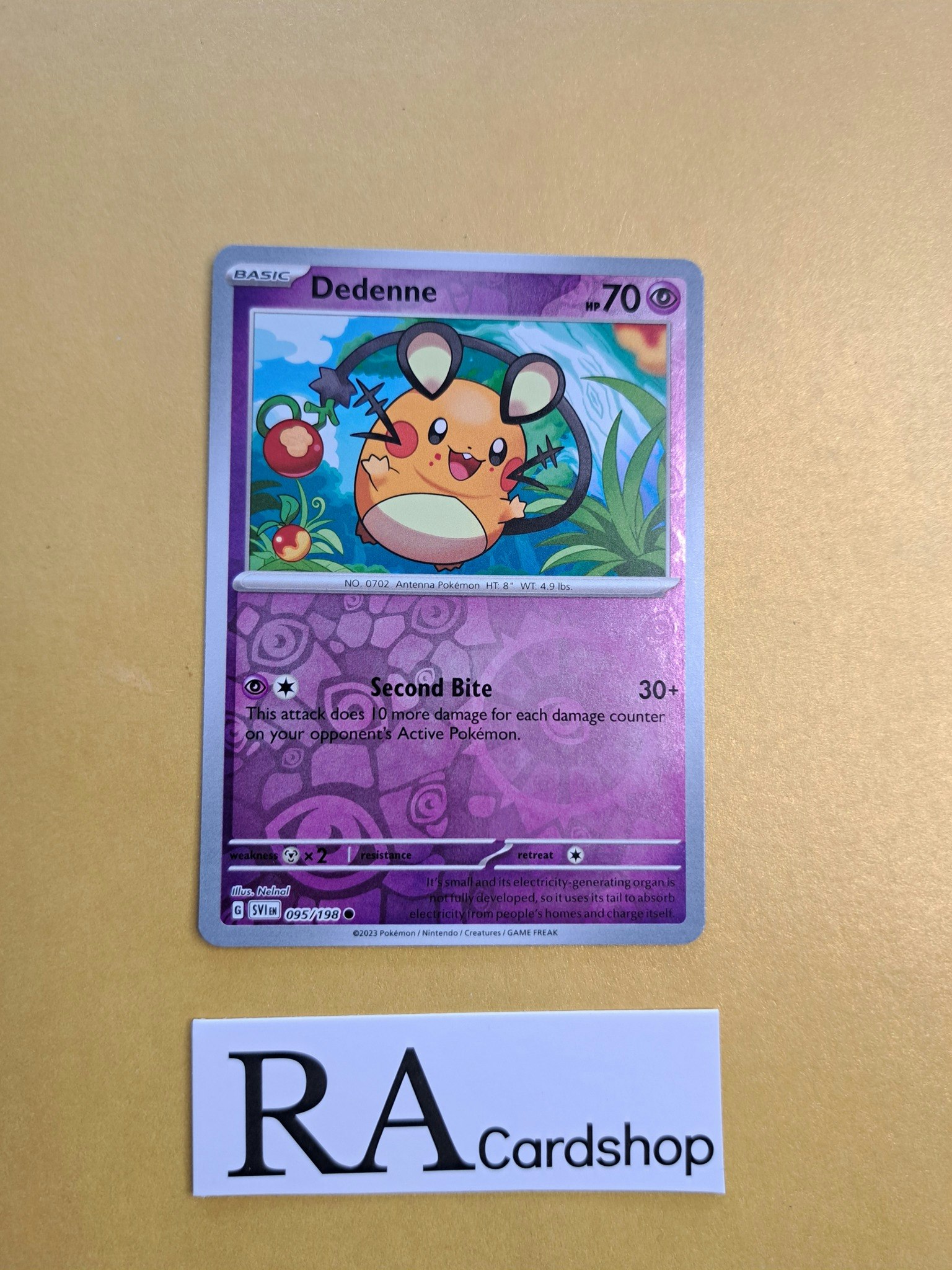 Dedenne Common Reverse Holo 095/198 Scarlet & Violet Pokemon