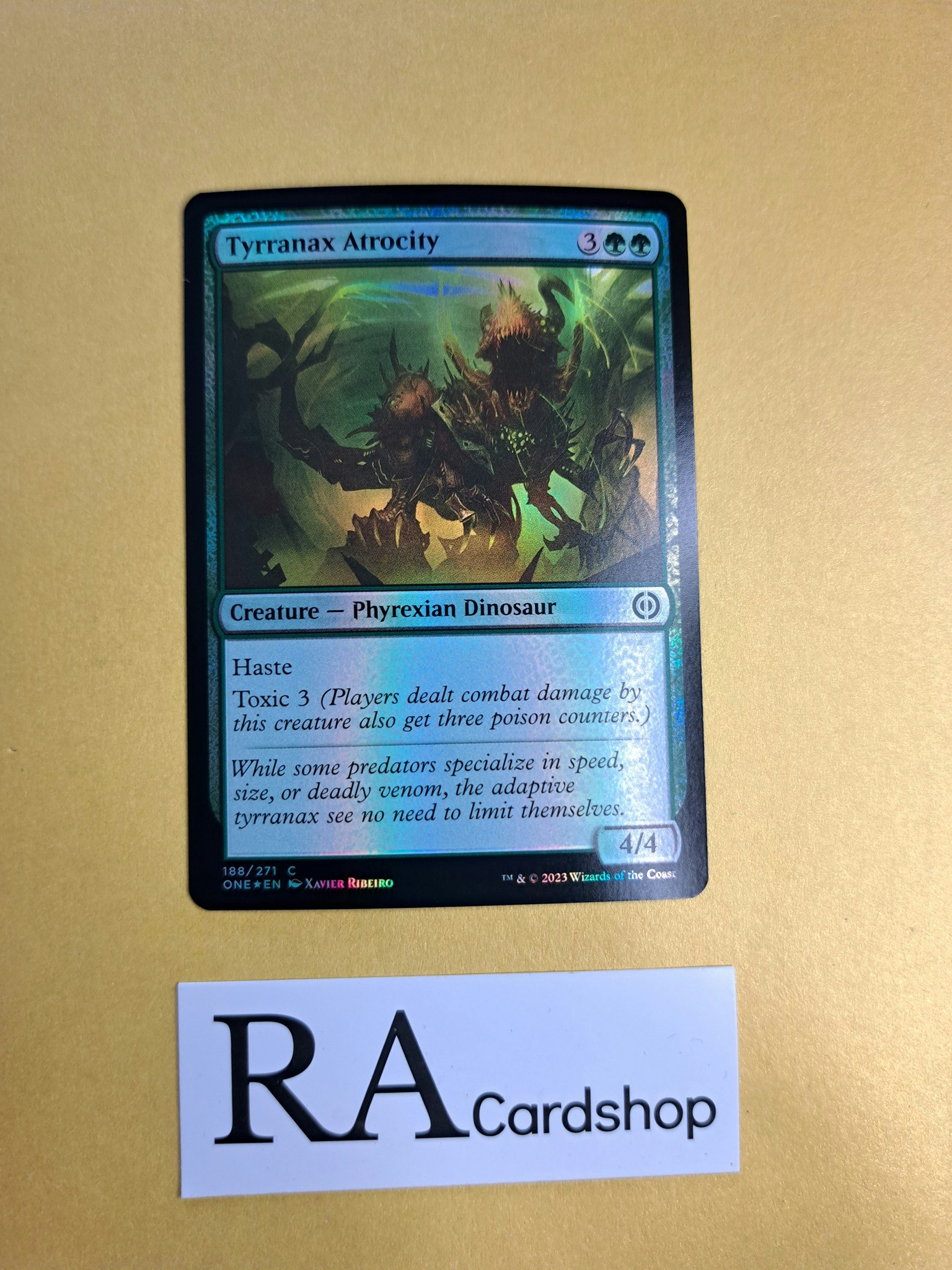 Tyrranax Atrocity Foil Common 188/271 Phyrexia All Will Be One Magic the Gathering