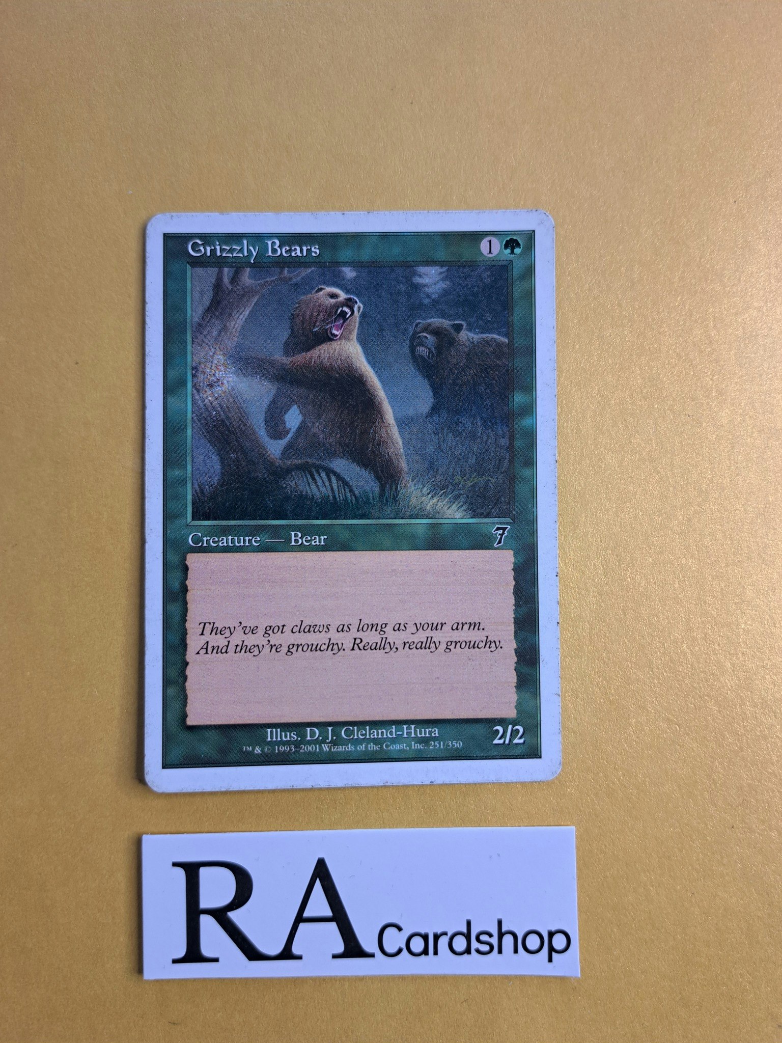 Grizzly Bears Common 251/350 Seventh Edition (7) Magic the Gathering