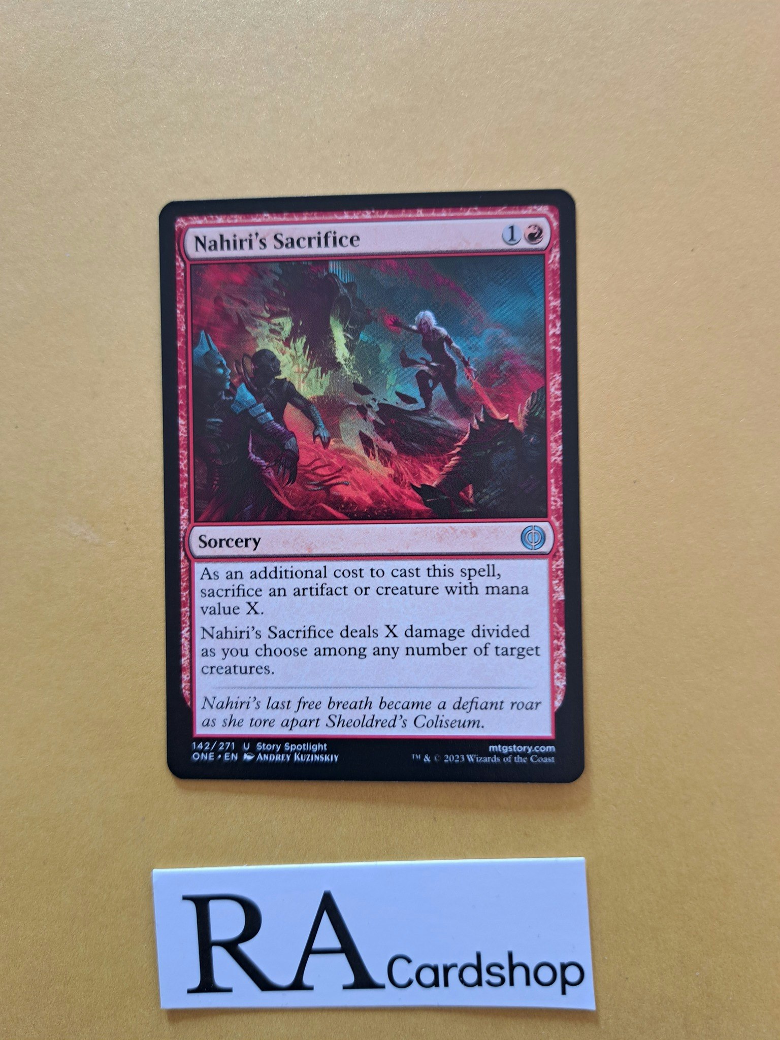 Nahiris Sacrifice Uncommon 142/271 Phyrexia All Will Be One Magic the Gathering