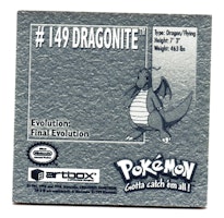 Dragonite #149 Stickers 1999 Series 1 Pokemon