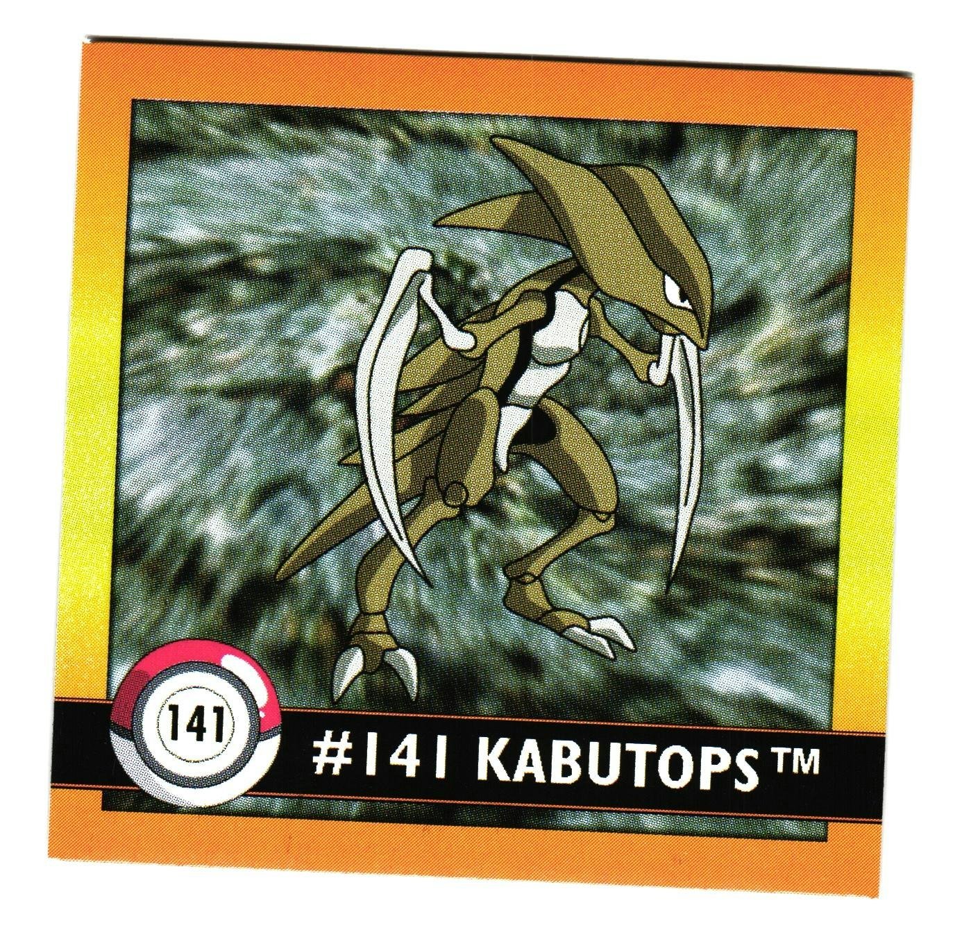 Kabutops #141 Stickers 1999 Series 1 Pokemon