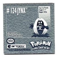 Jynx #124 Stickers 1999 Series 1 Pokemon