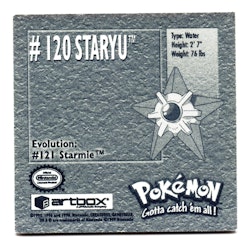 Staryu #120 Stickers 1999 Series 1 Pokemon