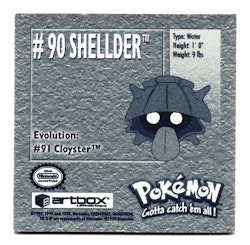 Shellder #90 Stickers 1999 Series 1 Pokemon