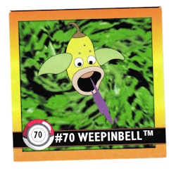 Weepinbell #70 Stickers 1999 Series 1 Pokemon