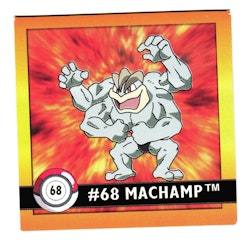 Machamp #68 Stickers 1999 Series 1 Pokemon