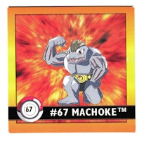 Machoke #67 Stickers 1999 Series 1 Pokemon