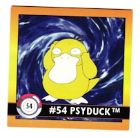 Psyduck #54 Stickers 1999 Series 1 Pokemon