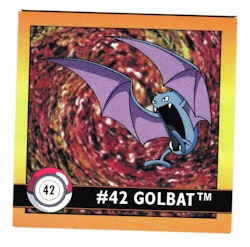 Golbat #42 Stickers 1999 Series 1 Pokemon