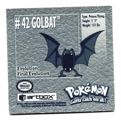 Golbat #42 Stickers 1999 Series 1 Pokemon