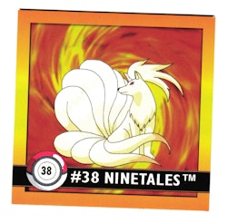 Ninetales #38 Stickers 1999 Series 1 Pokemon
