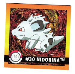 Nidorina #30 Stickers 1999 Series 1 Pokemon