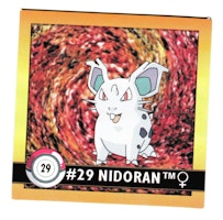 Nidoran #29 Stickers 1999 Series 1 Pokemon