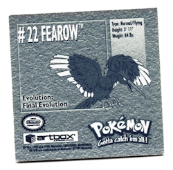 Fearow #22 Stickers 1999 Series 1 Pokemon