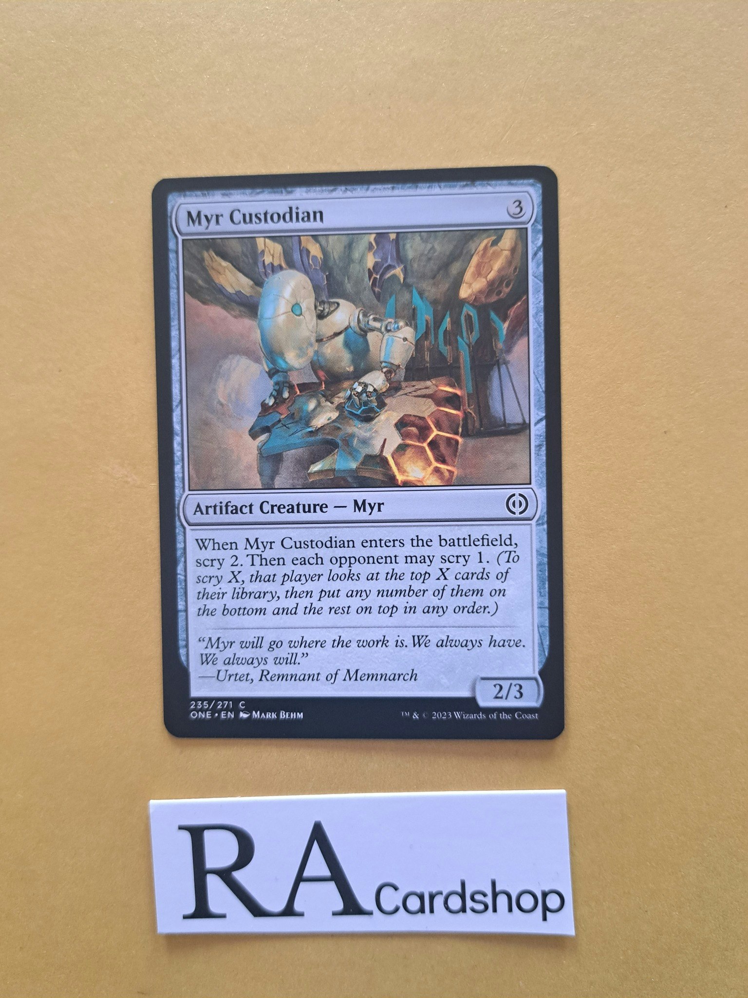 Myr Custodian Common 235/271 Phyrexia All Will Be One Magic the Gathering