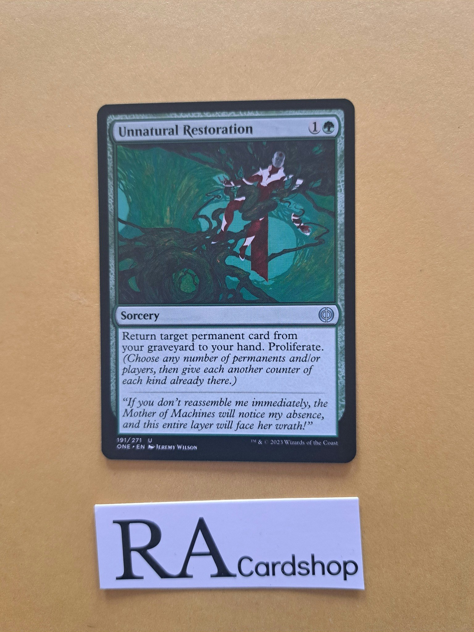 Unnatural Restoration Uncommon 191/271 Phyrexia All Will Be One Magic the Gathering