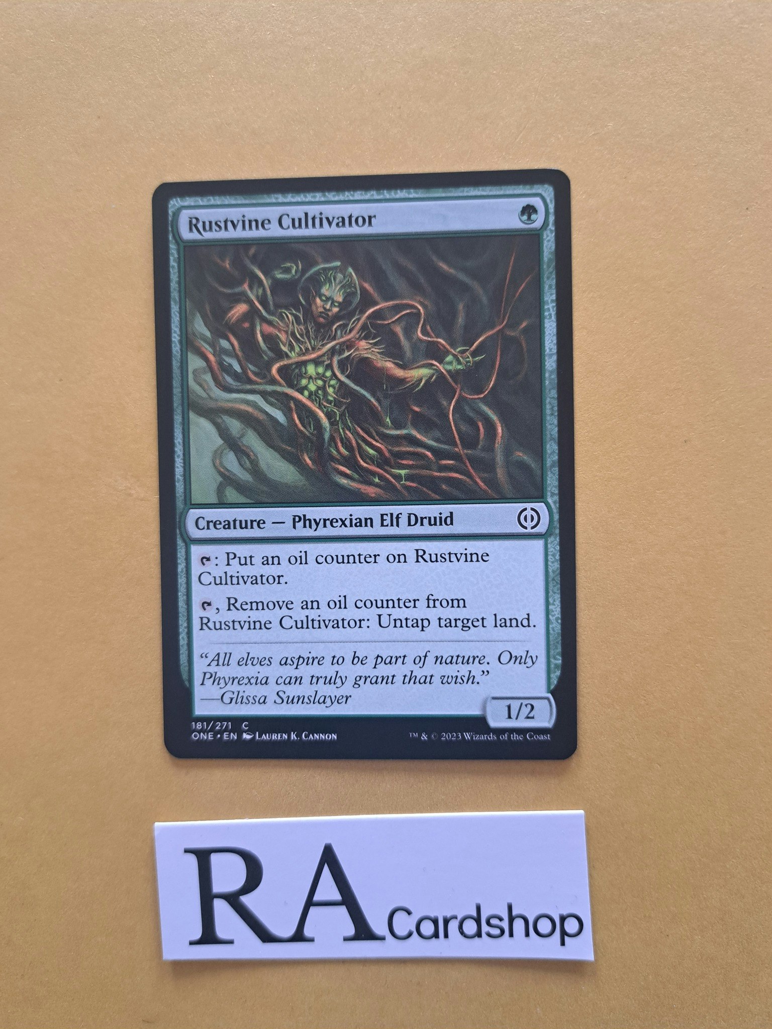 Rustvine Cultivator Common 181/271 Phyrexia All Will Be One Magic the Gathering