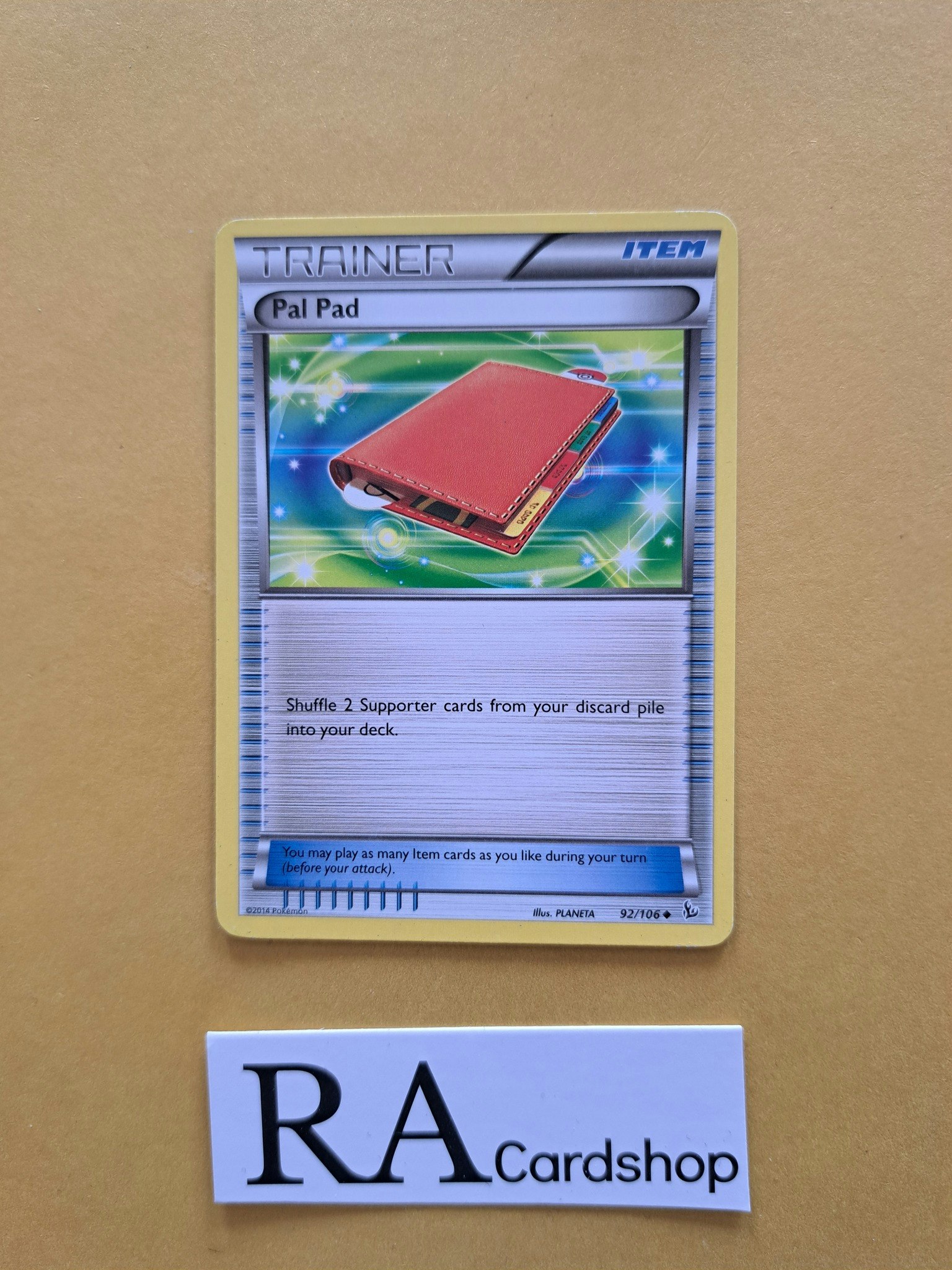 Pal Pad Uncommon 92/106 XY Flashfire Pokemon