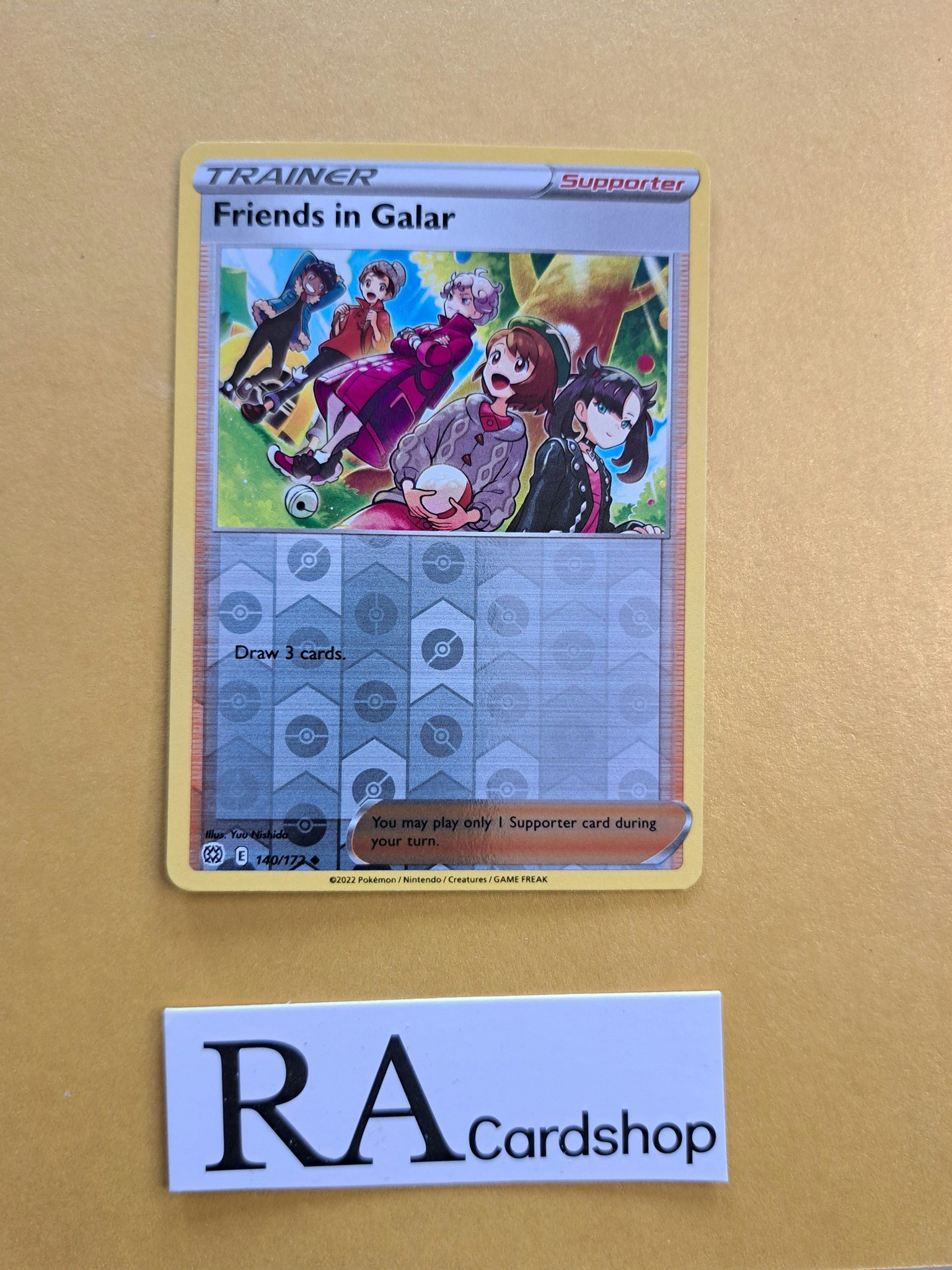 Friends of Galar Reverse Holo Uncommon 140/172 Brilliant Stars Pokemon