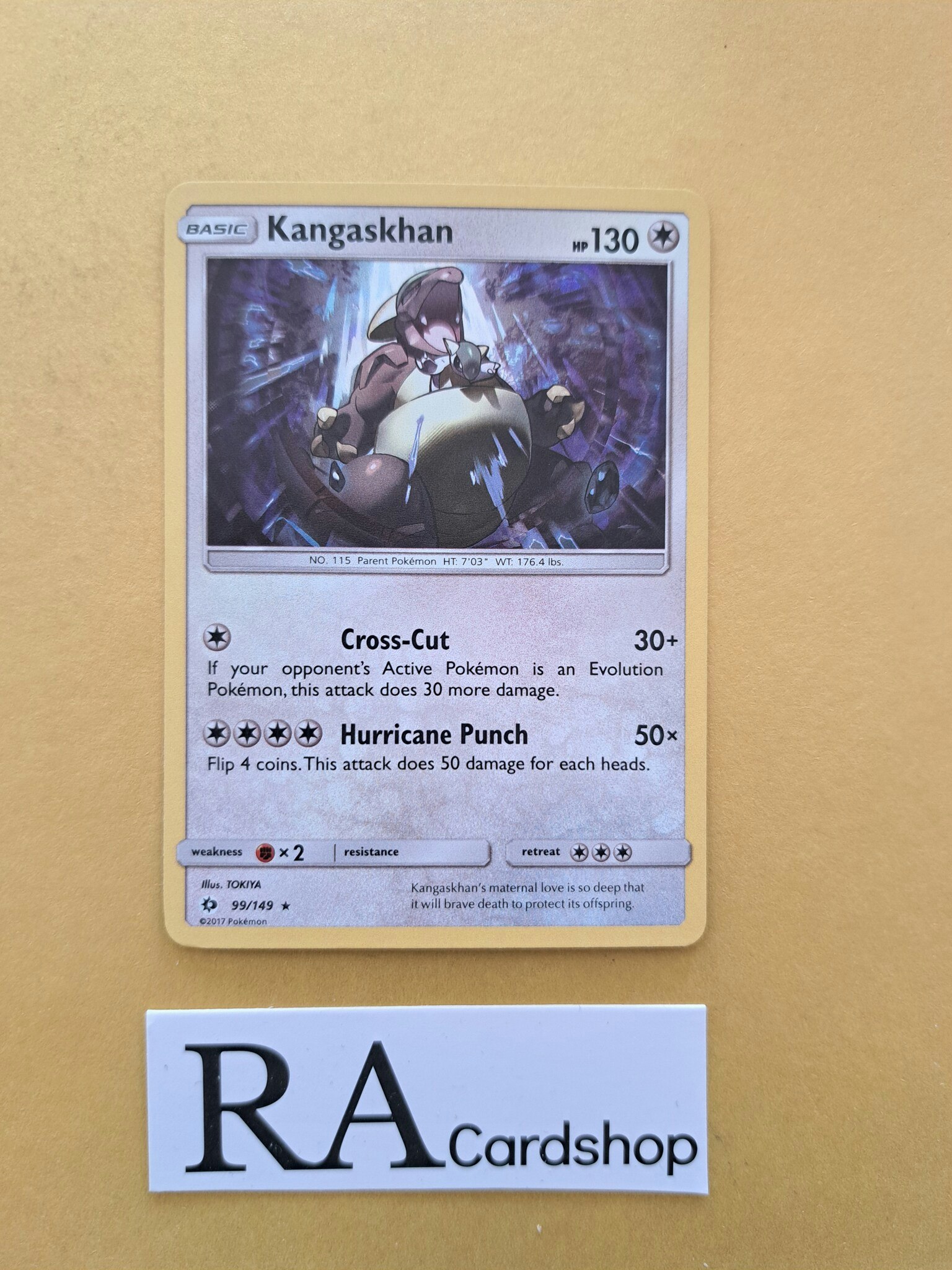 Kangaskhan Holo Rare 99/149 Sun & Moon Pokemon