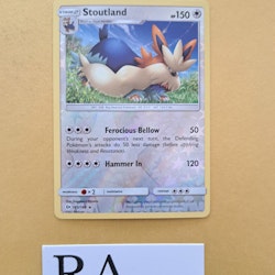 Stoutland Reverse Holo Rare 105/149 Sun & Moon Pokemon