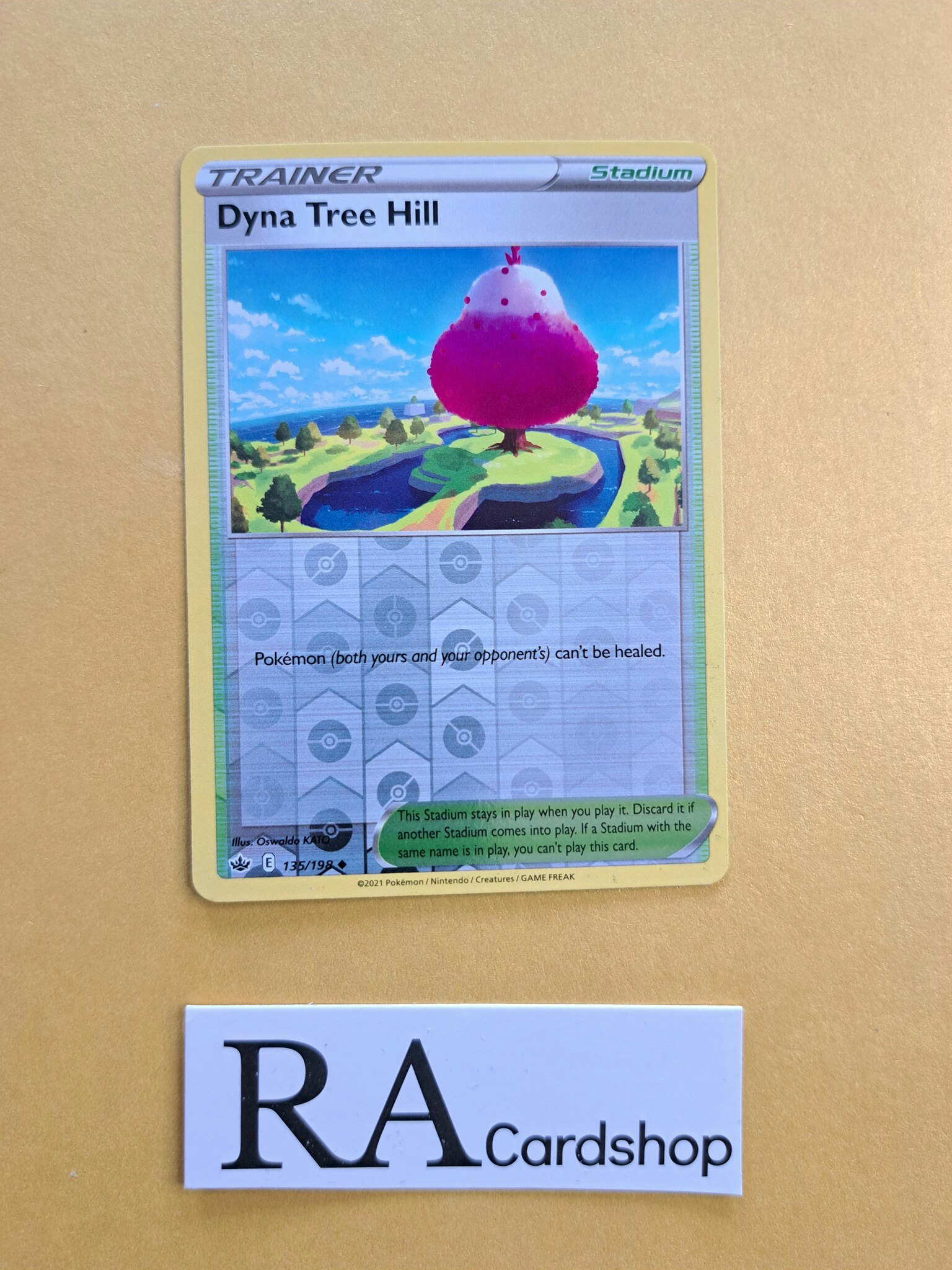 Dyna Tree Hill Reverse Holo Uncommon 135/198 Chilling Reign Pokemon