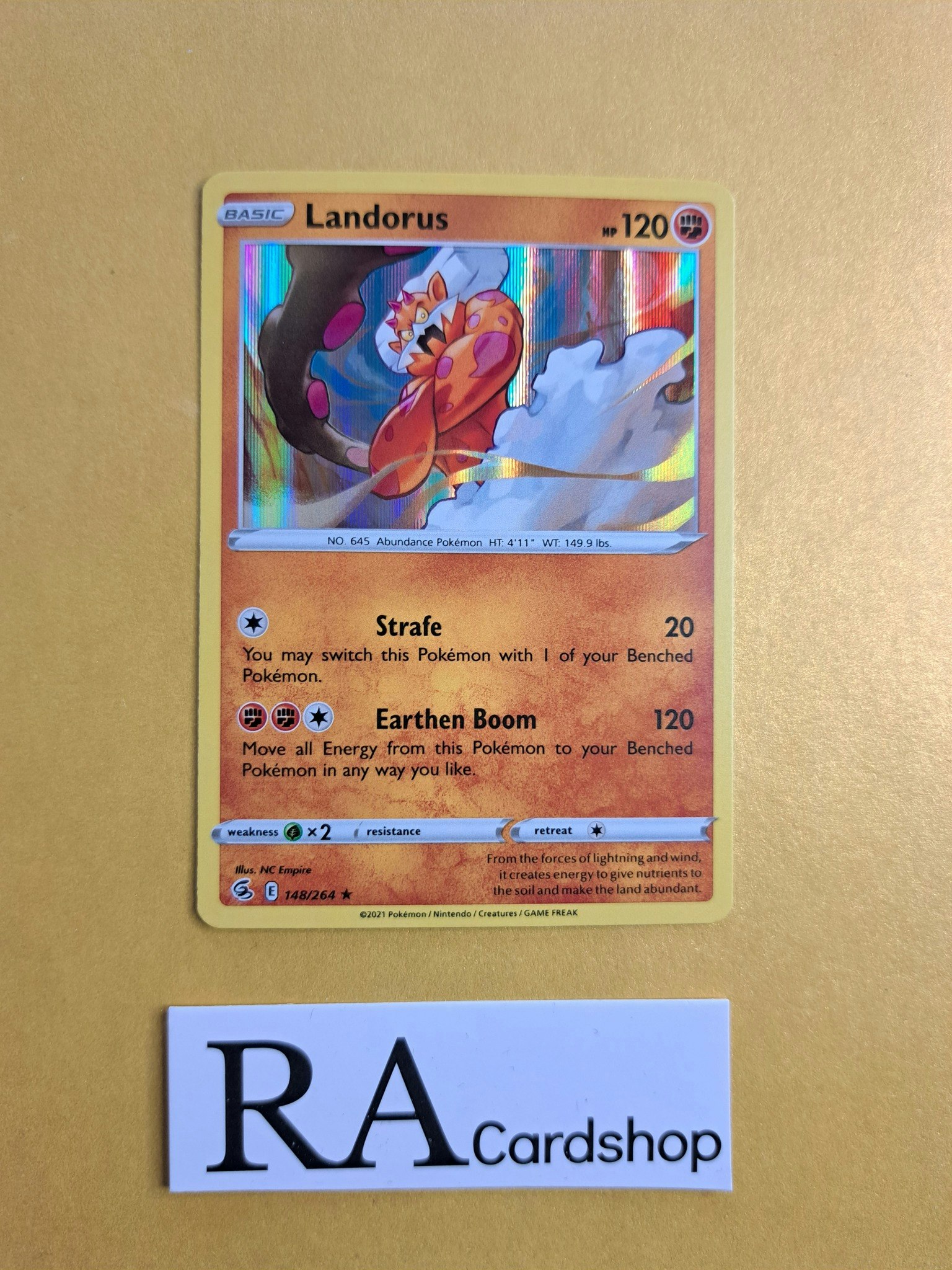 Landorus Holo Rare 148/264 Fusion Strike Pokemon