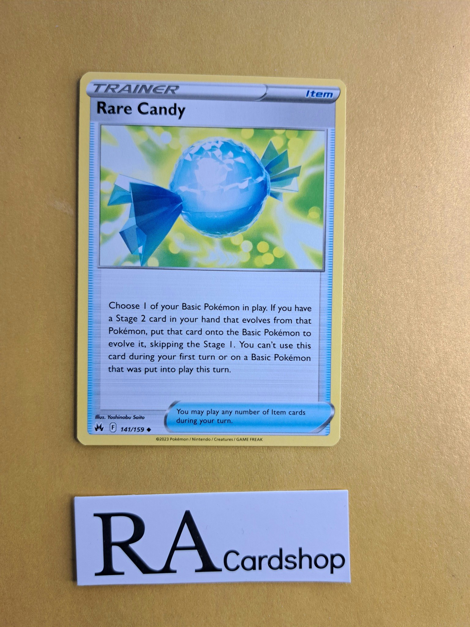 Rare Candy Uncommon 141/159 Crown Zenith Pokemon