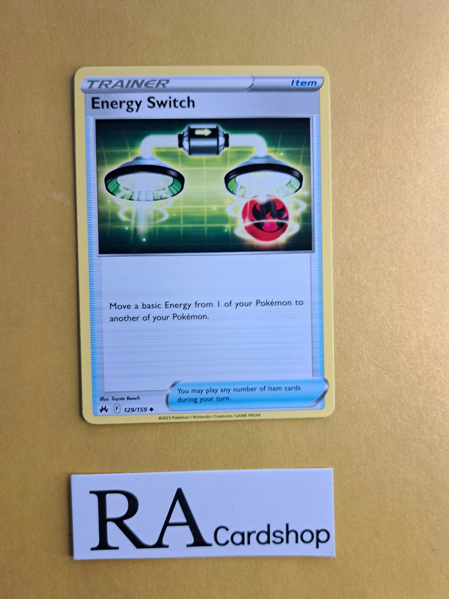 Energy Switch Uncommon 129/159 Crown Zenith Pokemon