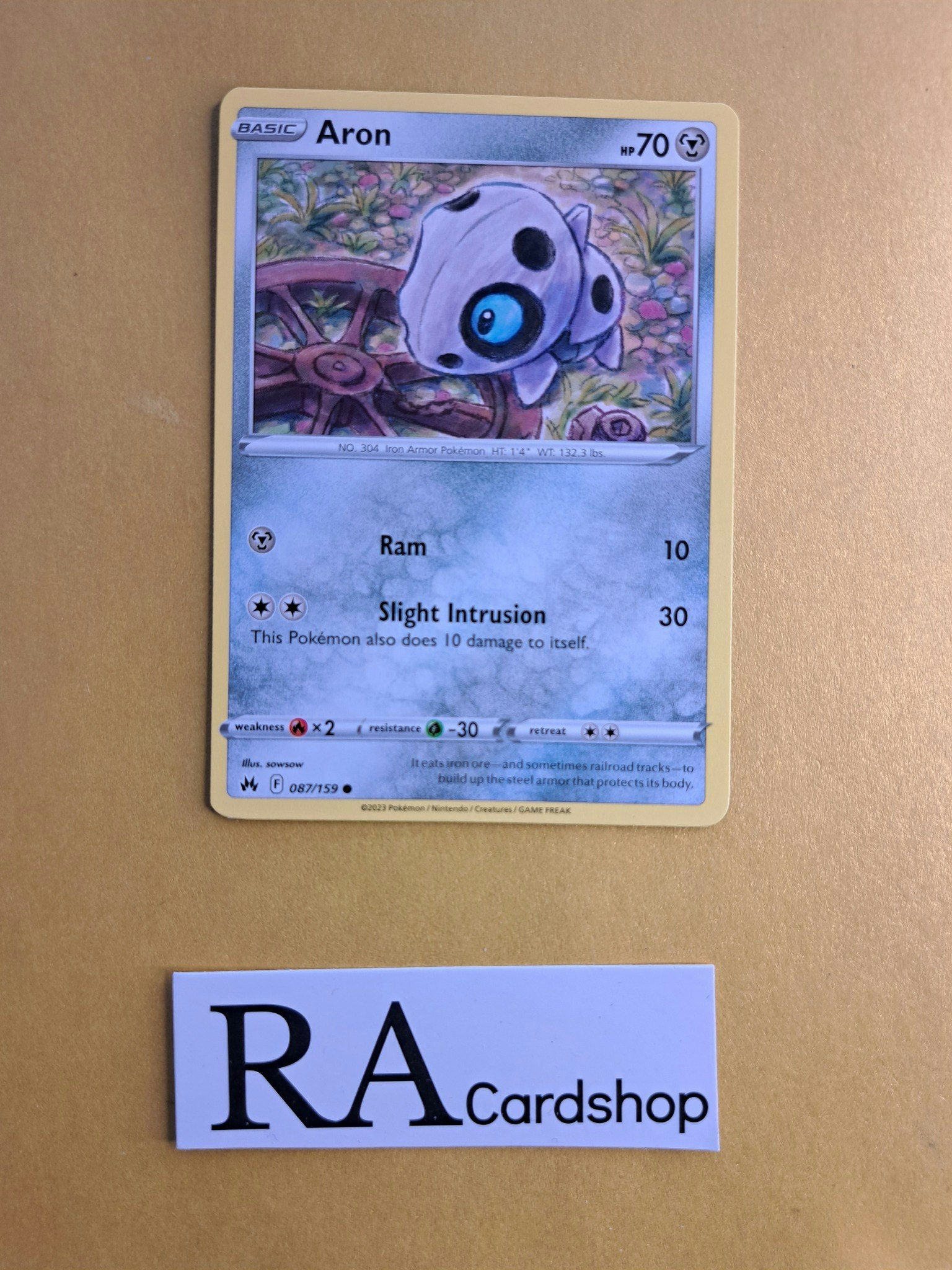 Aron Common 087/159 Crown Zenith Pokemon